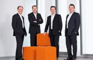 André Rasel gründet Eventagentur Kompass Emotion Ingo Nassau, Lars Pistor, Thomas M. Chiari und André Rasel von der Agenturgruppe Kompass (von links, Foto: Kompass)