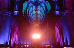 Mariendom erstrahlt mit Lightpower Linzer Mariendom erstrahlt in Farbenpracht