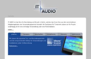 IT Audio veröffentlicht neue Homepage IT Audio veröffentlicht neue Homepage