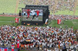 Screen Visions bei WM Public Viewing Screen Visions Screen für WM Public Viewing