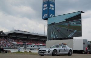 Screen Visions LEDs am Hockenheimring Werbeplattform von Screen Visions am Hockenheimring
