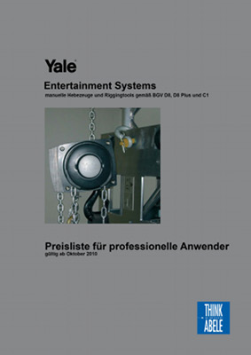 Neue Bildpreisliste 2010/11 von Yale bei Think Abele verfügbar