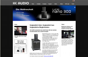 HK Audio mit neuem Internetauftritt HK Audio mit neuem Internetauftritt