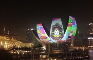coolux Pandoras Box beim Light Marina Bay Festival