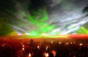 LPS-Lasershow in Ostfildern bei Flammende Sterne 2014