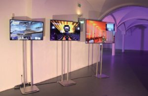 Edelstahldesignständer von Magic Event- und Medientechnik