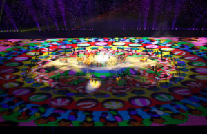 Christie Projektoren liefern gigantische Lichtleistung für eine Bildprojektion