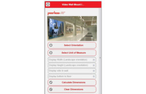 Peerless-AV-App für erleichterte Videowand-Installation