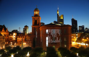 Gebäude-Mapping auf der Frankfurter Pauluskirche