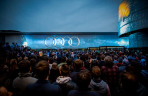 Media in Res als technischer Dienstleister bei der „Audi Late Light Show“