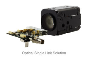 Neue Optical Single Link Videoübertragung für Block Kameras