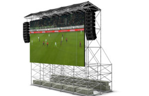 Layher präsentierte neues Videowand-System