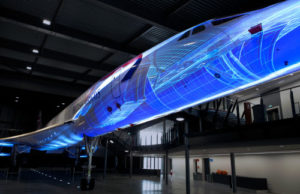 Die Concorde als Projektionsmedium