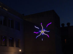 Outdoor-Lasersystem für Logo- und Architekturprojektionen