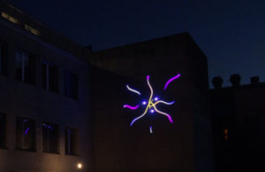 Outdoor-Lasersystem für Logo- und Architekturprojektionen