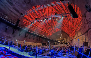 Konzerteinsatz für RCF im Bergwerksumfeld