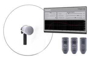 System aus Parabolspiegel und Mikrofon von Schoeps