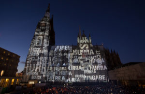 Dom-Projektion mit Lichtdesignpreis ausgezeichnet