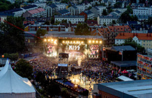 Megaforce installiert Bühne für Trondheim Rocks 2019