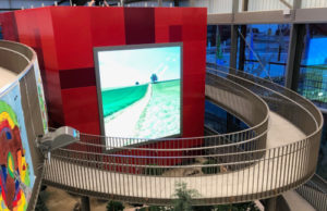 Multimedialer TimeCube bei der Sächsischen Landesgartenschau