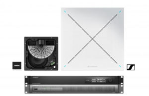 Kombinierte Audiolösung für Konferenzen von Bose und Sennheiser