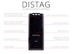 DisTag Distance Monitor zur Wahrung von Abstandsregeln