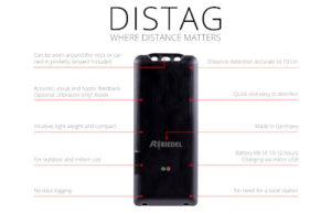 DisTag Distance Monitor zur Wahrung von Abstandsregeln