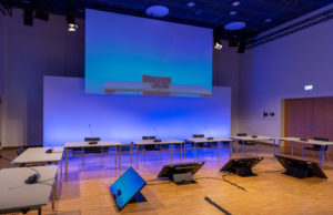 Hybrid-Set-up im Bonner World Conference Center