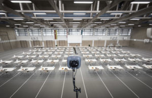 Shure-Equipment für temporären Sitzungssaal