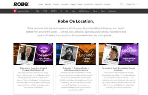 Robe präsentiert sich mit neuem Internetauftritt