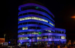 Tower Fassadenbeleuchtung mit Anolis