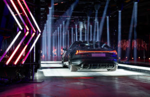 Robe Set-up für Audi-Präsentation