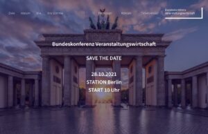 Bundeskonferenz Veranstaltungswirtschaft startet in Kürze