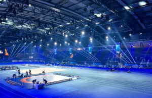 Set-up aus 350 GLP Scheinwerfern für Live-TV-Show