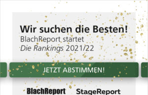 BlachReport und StageReport starten „Die Rankings“ 2021/22