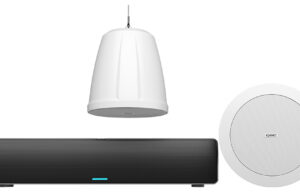 Netzwerkfähige Q-SYS Mikrofone und Lautsprecher