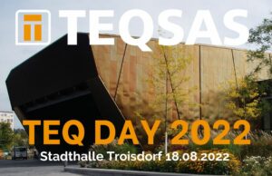 Teqsas Teq Day am 18. August in der Stadthalle Troisdorf (Grafik: Teqsas GmbH)