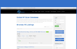 Lectrosonics startet das Global RF Scan Database Global RF Scan Database (Screenshot: Lectrosonics)