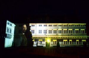 Digital Projection Tools inszenieren Louis Pasteur