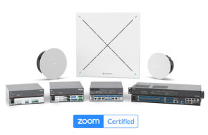 Extron Produkte für Zoom Rooms zertifiziert Für Zoom Rooms zertifizierte Extron Geräte (Foto: Extron)