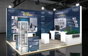 Assmann Electronic stellt Präsentationslösungen auf der ISE vor Assmann bei der ISE (Foto: spectrum messe-service gmbh/Assmann Electronic GmbH)