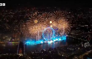 Proteus Excalibur bei Silvestershow im London Eye