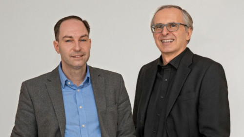 Matthias Schwab und Bernd Steinigke (von links, Foto: Steinigke Showtechnic)