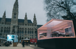 PMC setzt am Wiener Rathausplatz auf LED-Wall von Pansound 3D-Inszenierung auf dem Wiener Rathausplatz (Fotos: Porsche Media & Creative 2023/wexplore)
