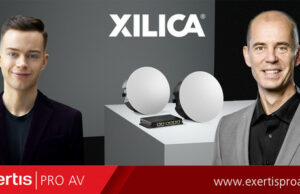 Exertis Pro AV und Xilica sind neue DACH-Vertriebspartner James Knight und Carsten Steinecker (Von links, Foto: Exertis Pro AV)