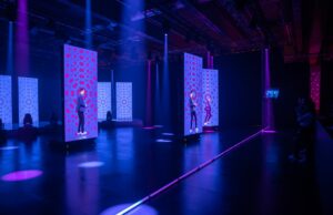 Fahrbare und positionierbare LED-Wände von Aumovis