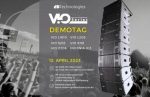 VIO Demo-Tag von dBTechnologies am 12. April