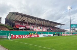 Nüssli schaffte 5.000 neue Zuschauerplätze in der Ursapharm-Arena SV Elversberg zuhause im neuen Interimsstadion (Fotos: SV Elversberg)