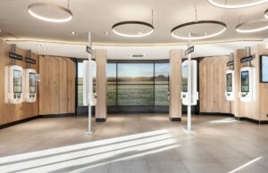 Peakmedia kreiert digitale Ruheoase im McDonald’s Irschenberg Videowall und Soundsystem im McDonald´s Irschenberg (Foto: Peakmedia/Alex Gretter)