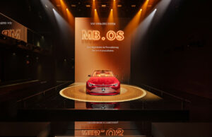 TLD Planungsgruppe setzt für Mercedes-Benz IAA-Auftritt auf Robe Mercedes-Benz Open Space Kubus (Fotos: Andreas Keller)